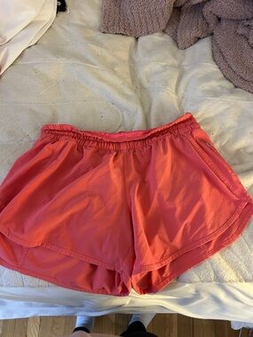 lululemon athletica Coral Running Shorts with Elastic Waistband